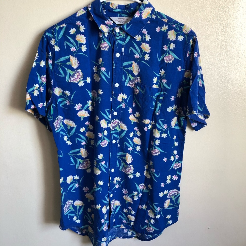 Cotton On Floral Short Sleeve Button Down Shirt